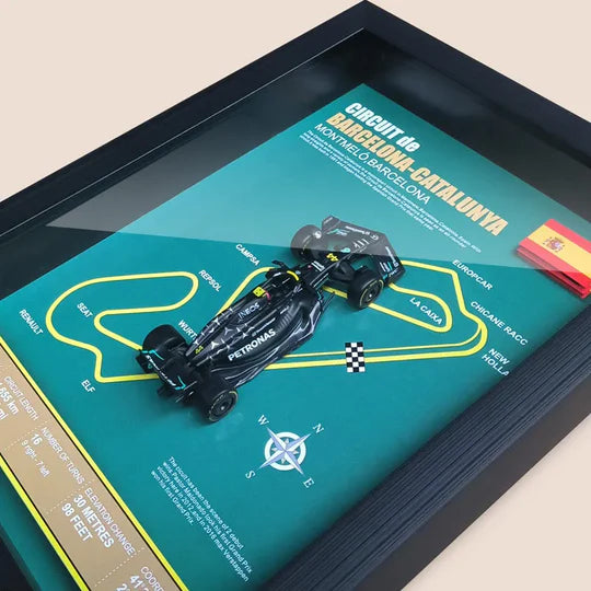 F1 W14E Model Araba Vitrini 3D (Koleksiyonluk)