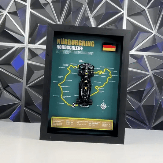 F1 W14E Model Araba Vitrini 3D (Koleksiyonluk)