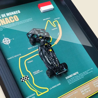 F1 W14E Model Araba Vitrini 3D (Koleksiyonluk)